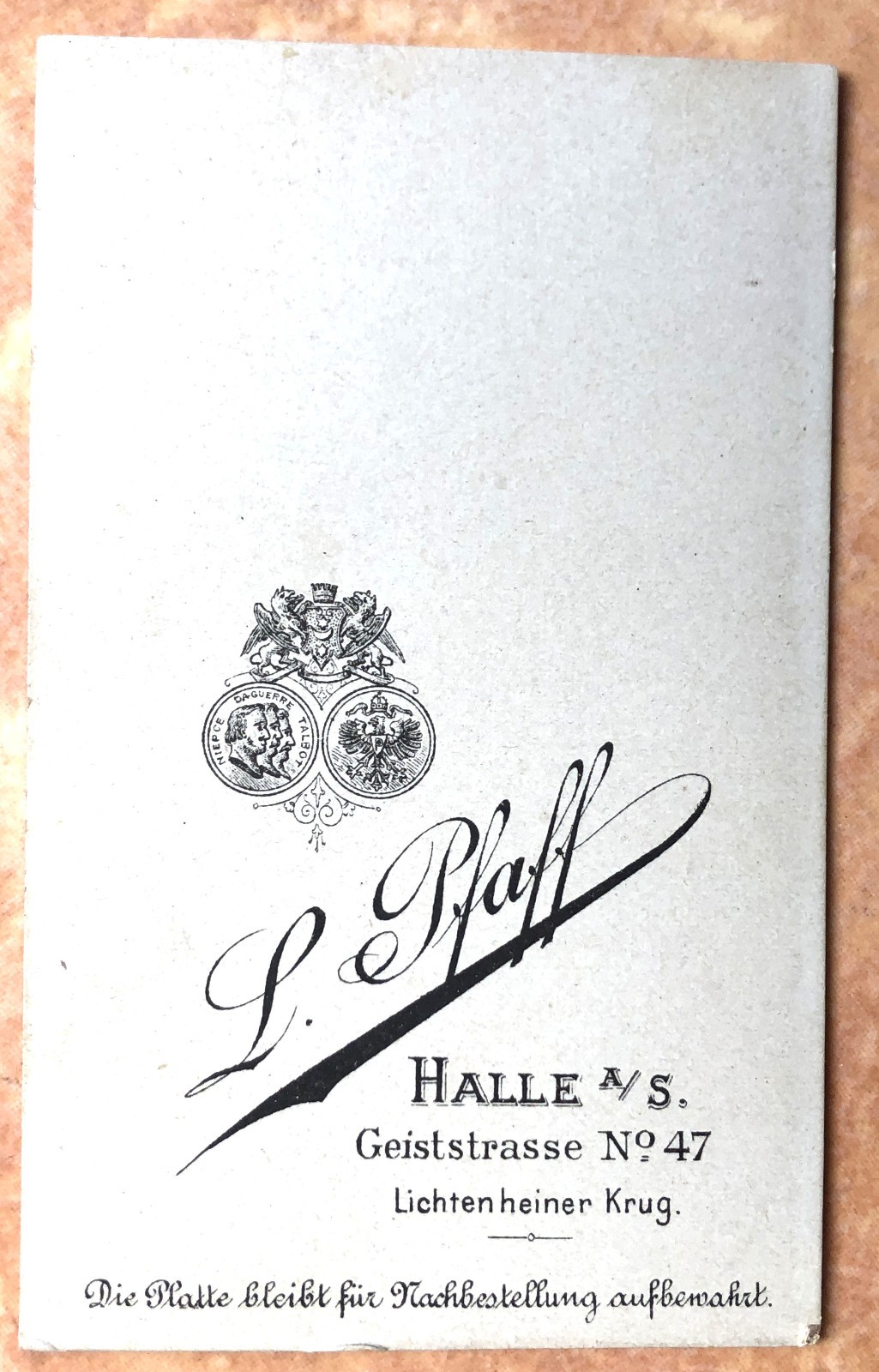 CDV photo around 1900, noble woman, Halle a.d. Saale