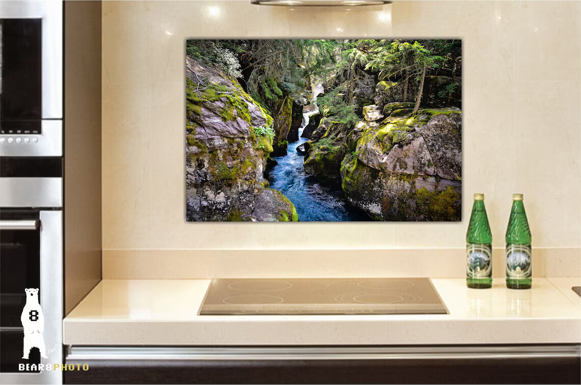 Avalanche Gorge – Glacier National Park, Montana Nature Photography Prints