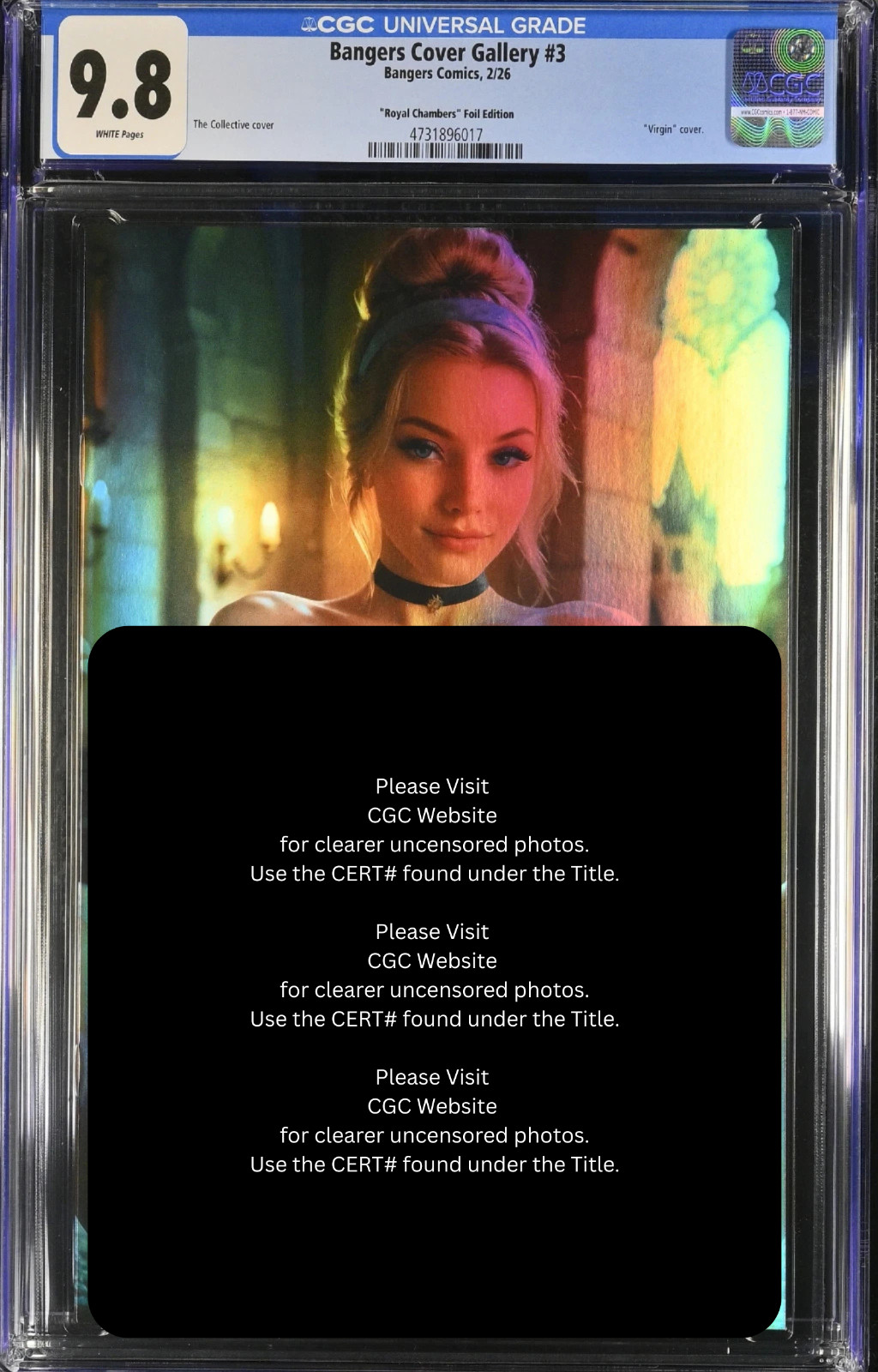FOIL ’26 Bangers Comics Cinderella Cosplay VIRGIN Full Chase Var LE 10 CGC 9.8