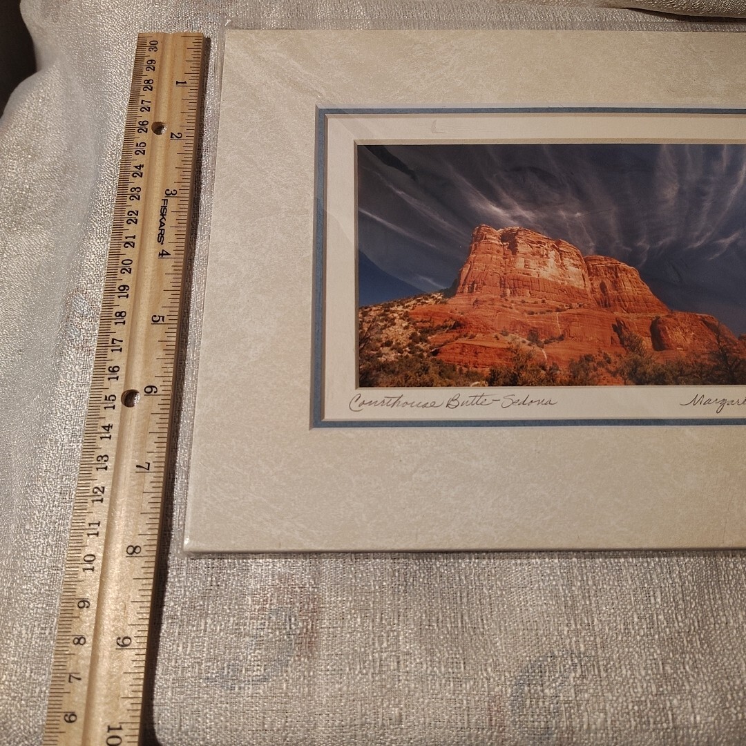 Courthouse Butte Sedona Arizona Matted Original Photo-Margaret L. Jackson signed