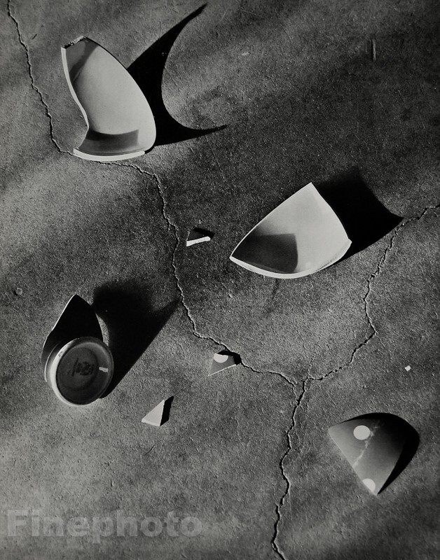 1933 Original EMMANUEL SOUGEZ Broken Pottery Abstract France Photo Art 16×20