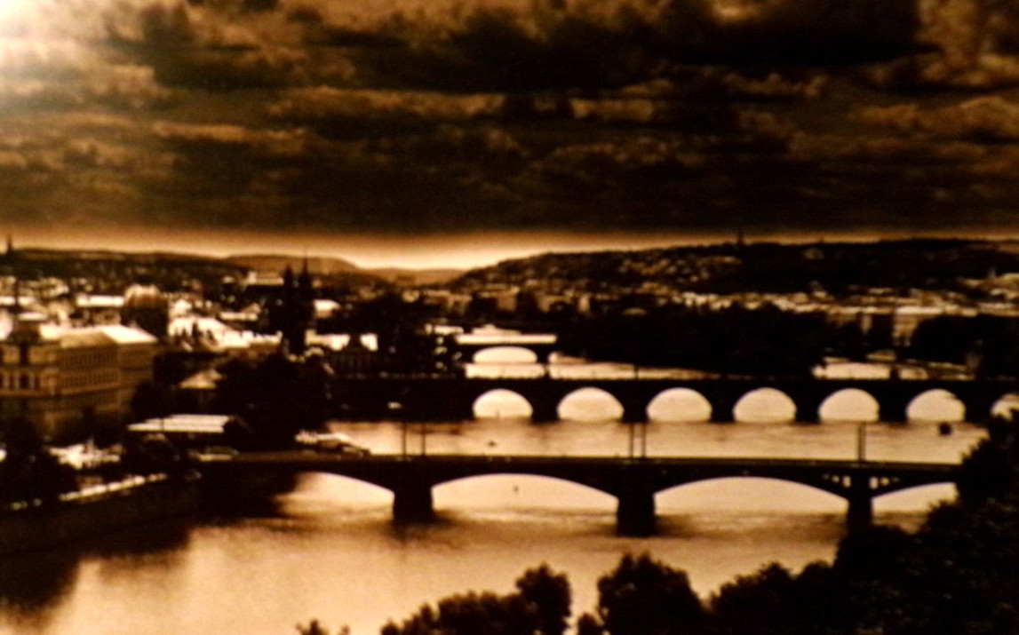 Original Artist Signed Fine Art Photograph Vltava, Prague Czech Artist M. Hynek