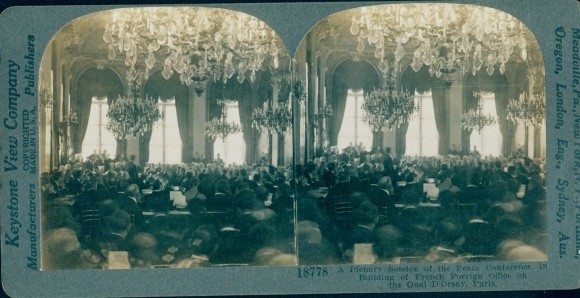 Stereo Photo Plenary Session of Peace Conference, WWI – 10769005
