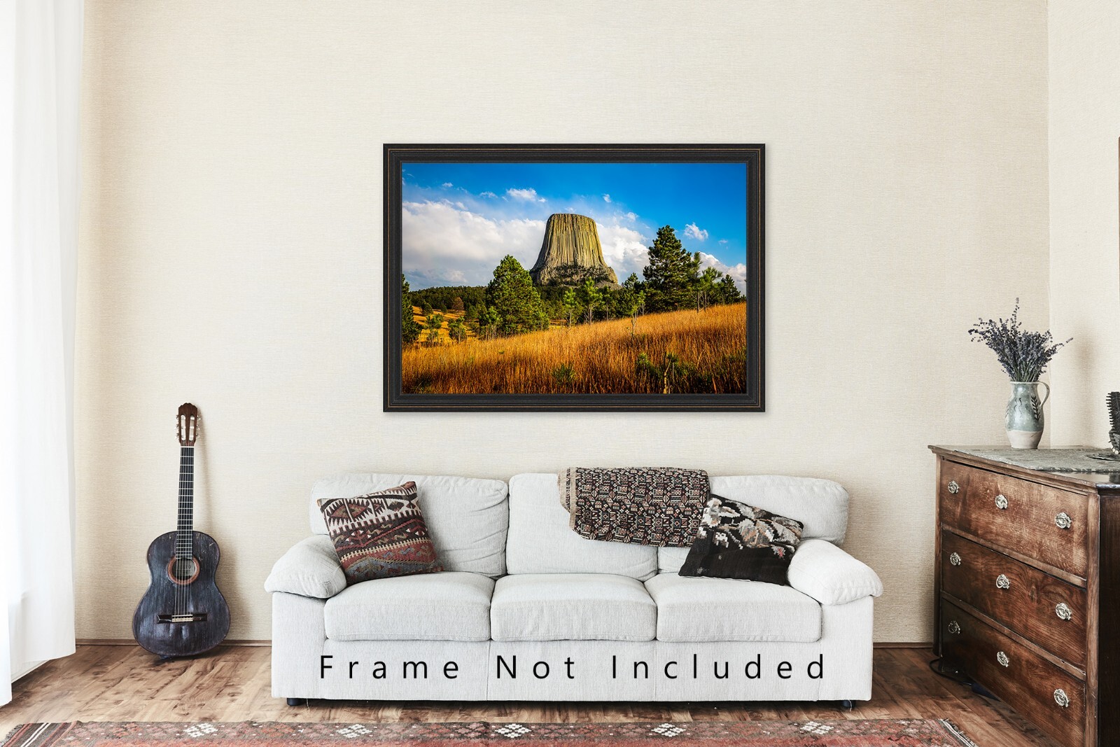 Western Photography Print – Picture of Devils Tower in Black Hills of Wyoming