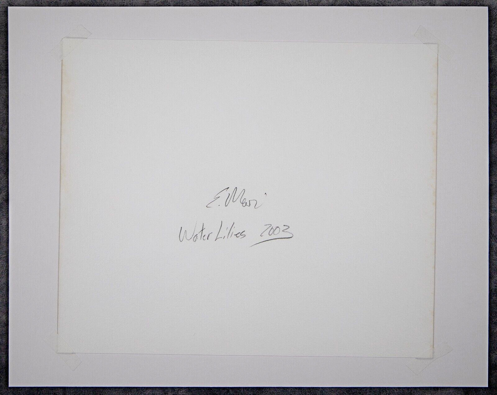 EDUARDO MARI, Platinum Palladium Print, WATER LILIES, Signed & Matted, 2003