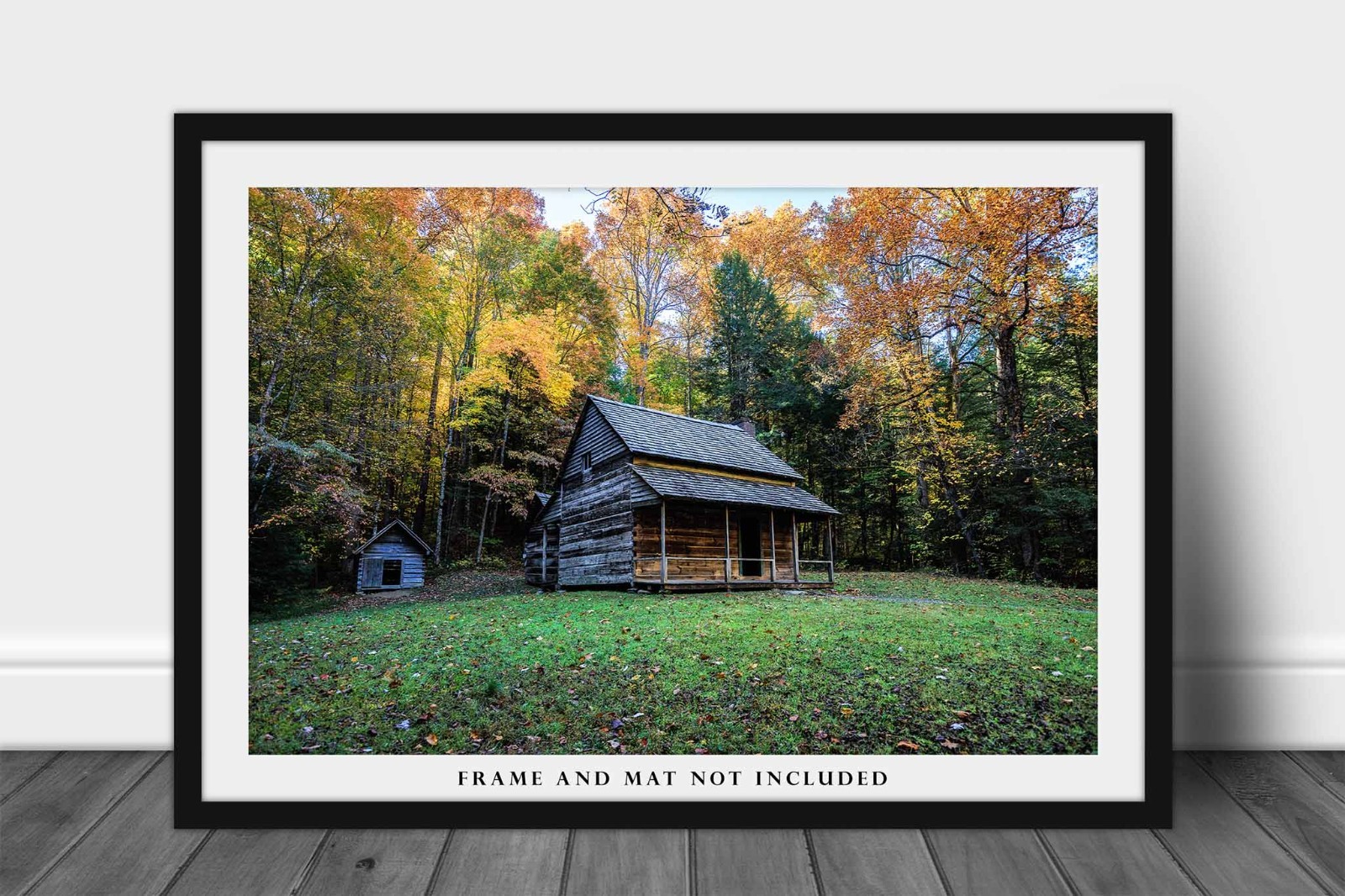 Rustic Cabin Photography Print: Tennessee Great Smoky Mountains Country Photo