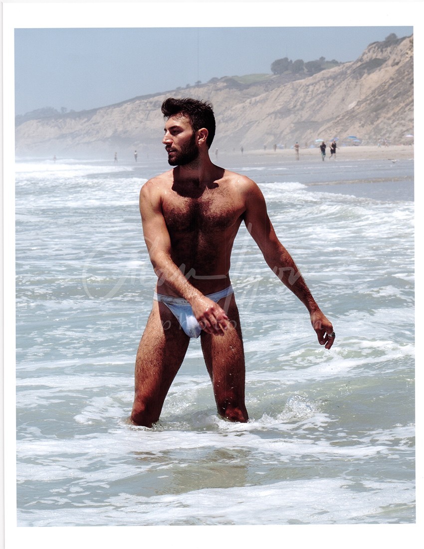 11 X 8.5 Alan Lyon Original Male Photo gay interest (3) Alex blacks beach
