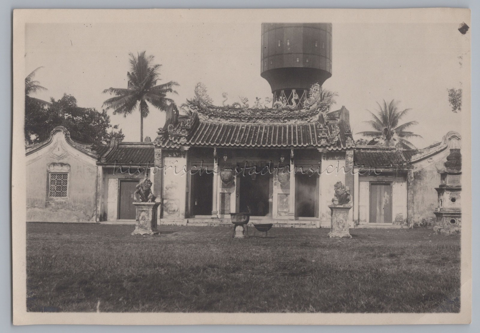 Colombo ? Sri Lanka India – Indian Temple Water Tower – Photo 1920s 1930s