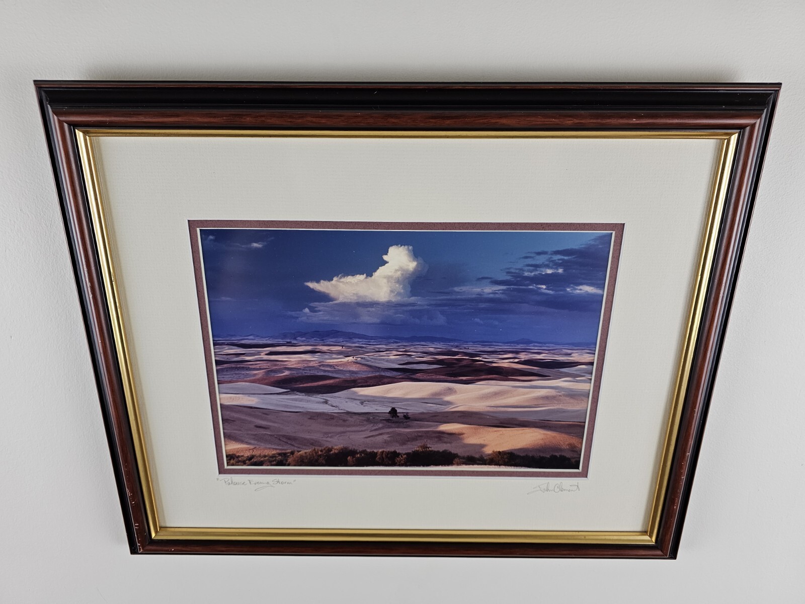 ART – Original Signed John Clement 35mm Photograph 16×13 Framed Modern Landscape
