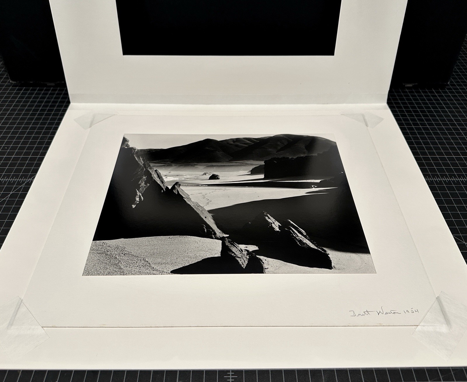 Brett Weston “Garrapata Beach 1954” Original Signed Silver Gelatin Print 11”x14”
