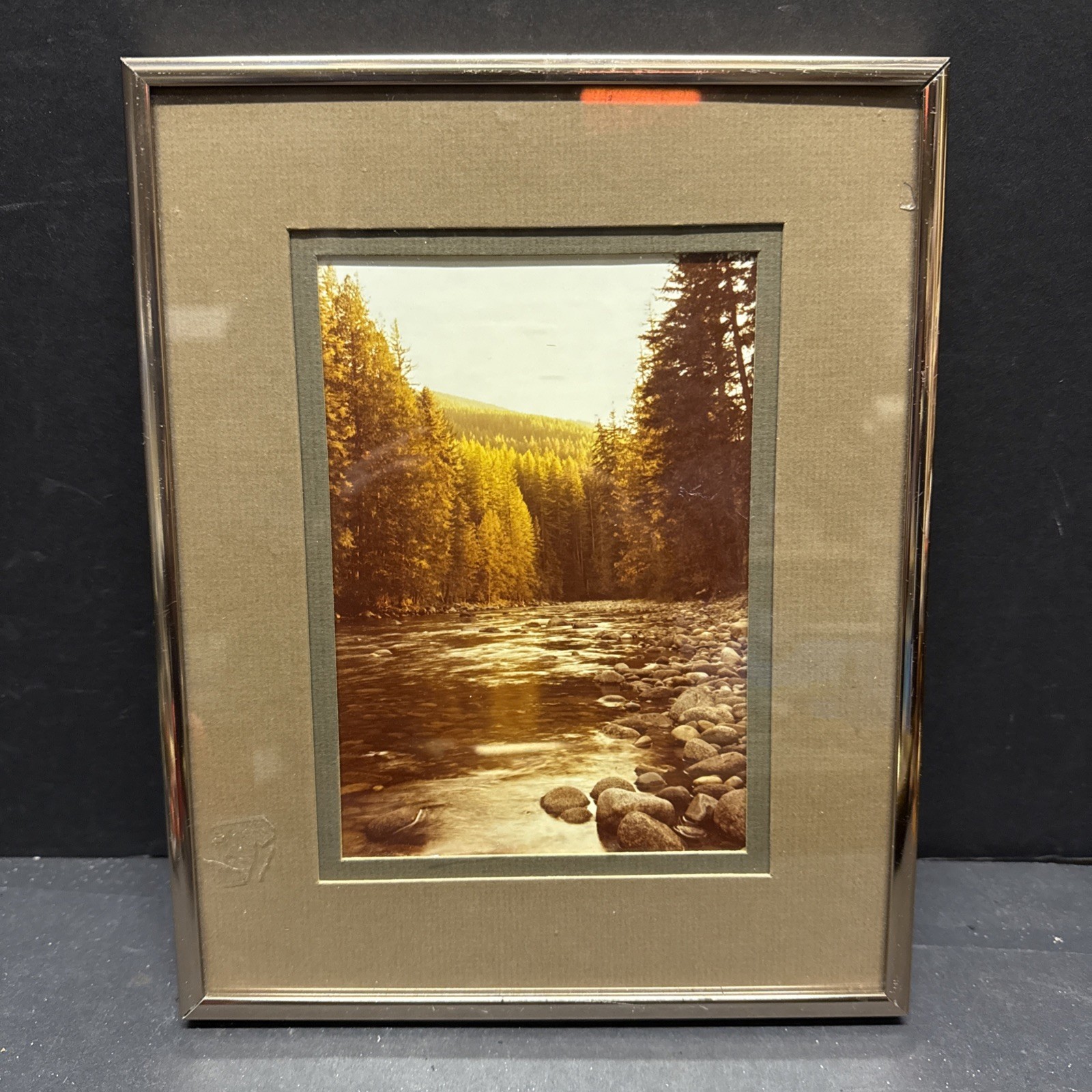 WILLIAM PLANTE – 1980 “ICICLE CREEK” VINTAGE PHOTOGRAPH Washington Matted Framed