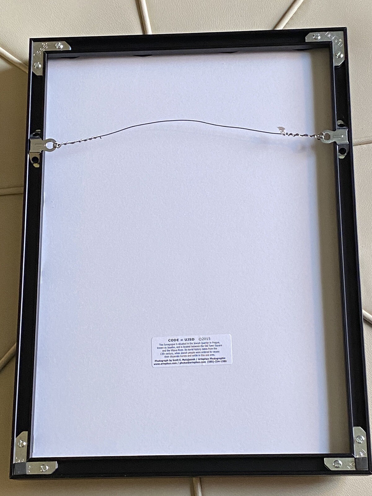 2015 3D Scott E. Matyjaszek Signed Artephax Framed Art Josefov Synagogue