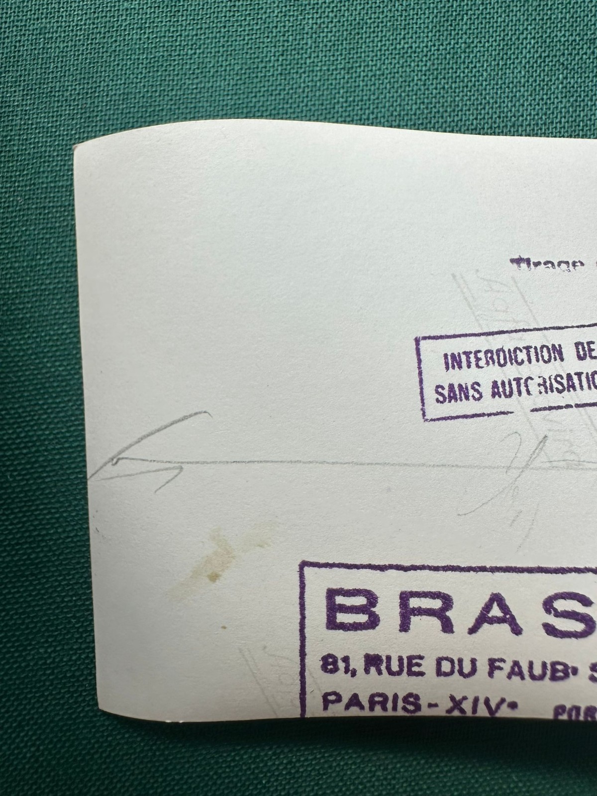 Brassai Original Brassaï Photograph (circa 1940–1950) Description: Original