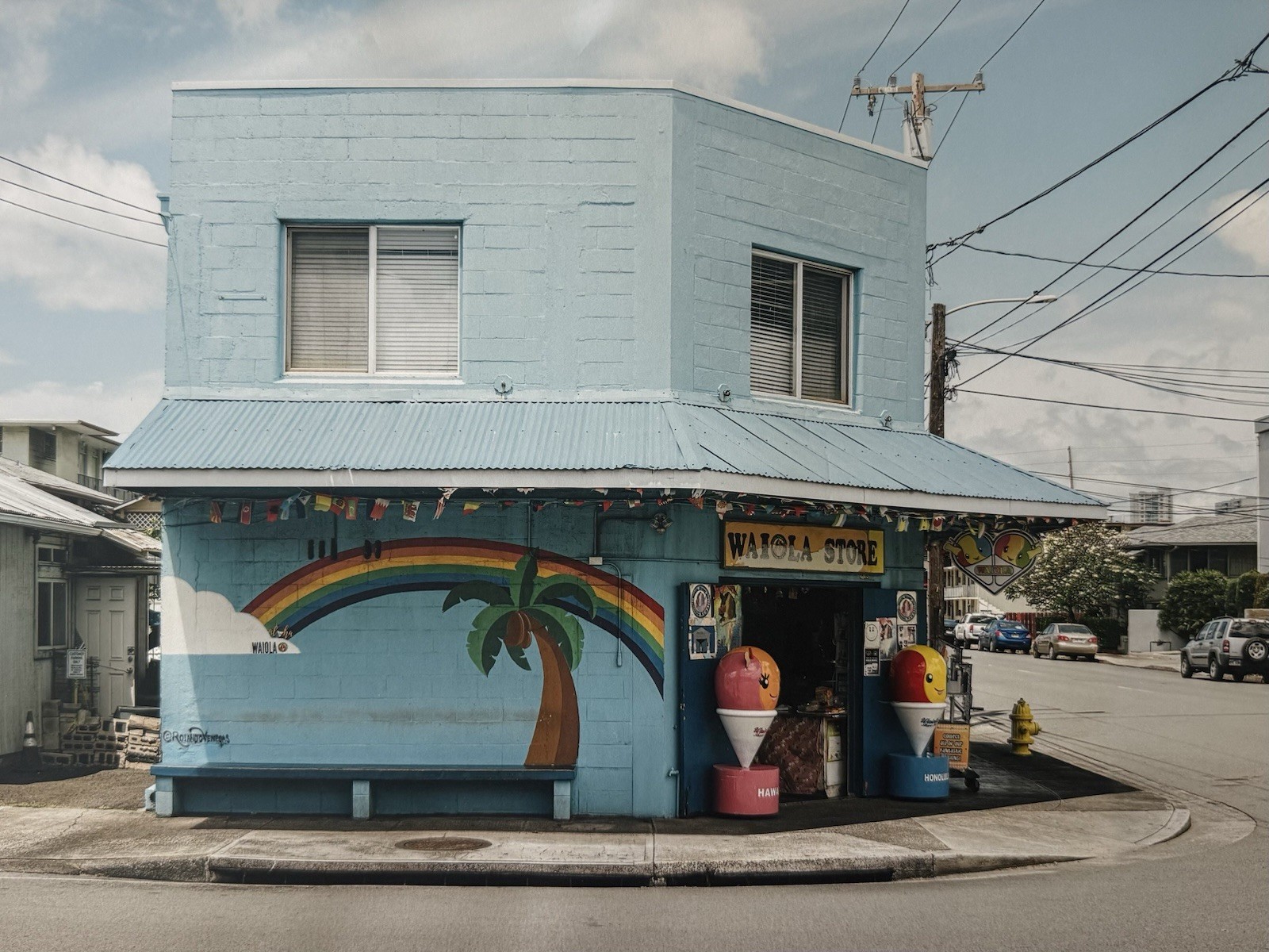 Mark Kushimi Waiola Shave Ice Honolulu Hawaii Signed Limited Edition Print 49/75