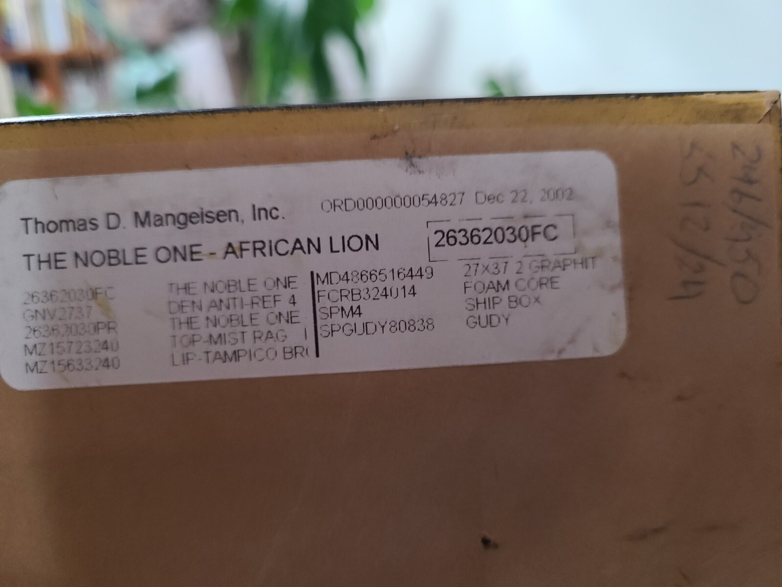 Thomas Mangelsen LE 246/2500 The Noble One – African Lion