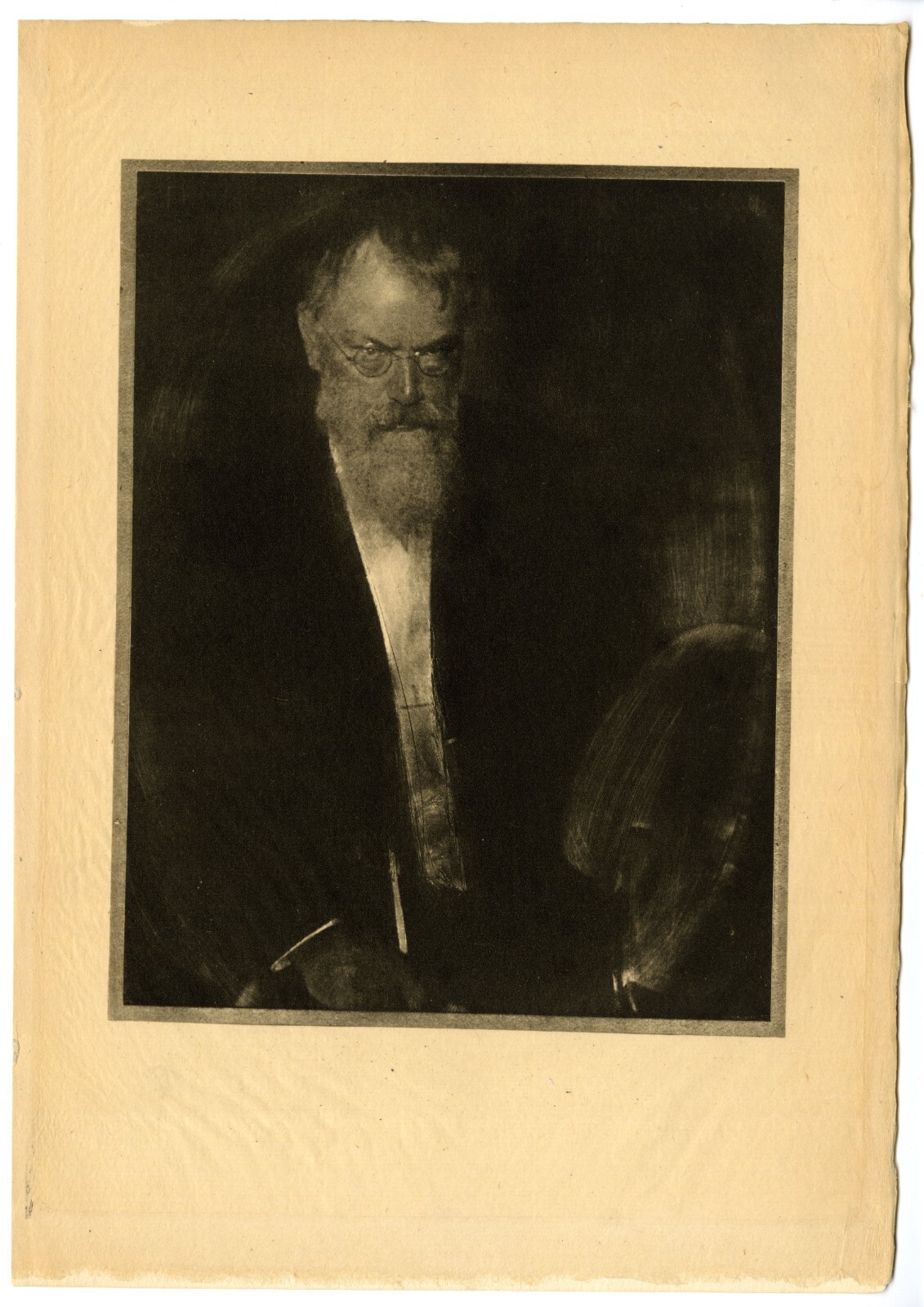 Edward J. Steichen, “Lenbach” 1903, Original Camera Work II Photogravure