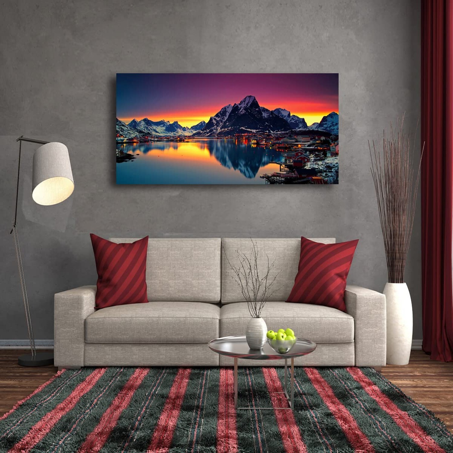 Nature Wall Art Colorful Lake Mountain Picture Canvas Prints Poster Landscape…
