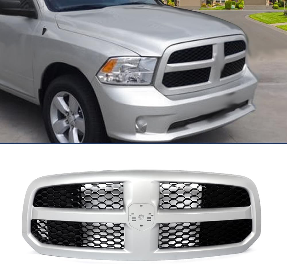 Front Grille Grill Assembly Compatible with 2013-2018 Ram 1500 & Ram 1500 Classi