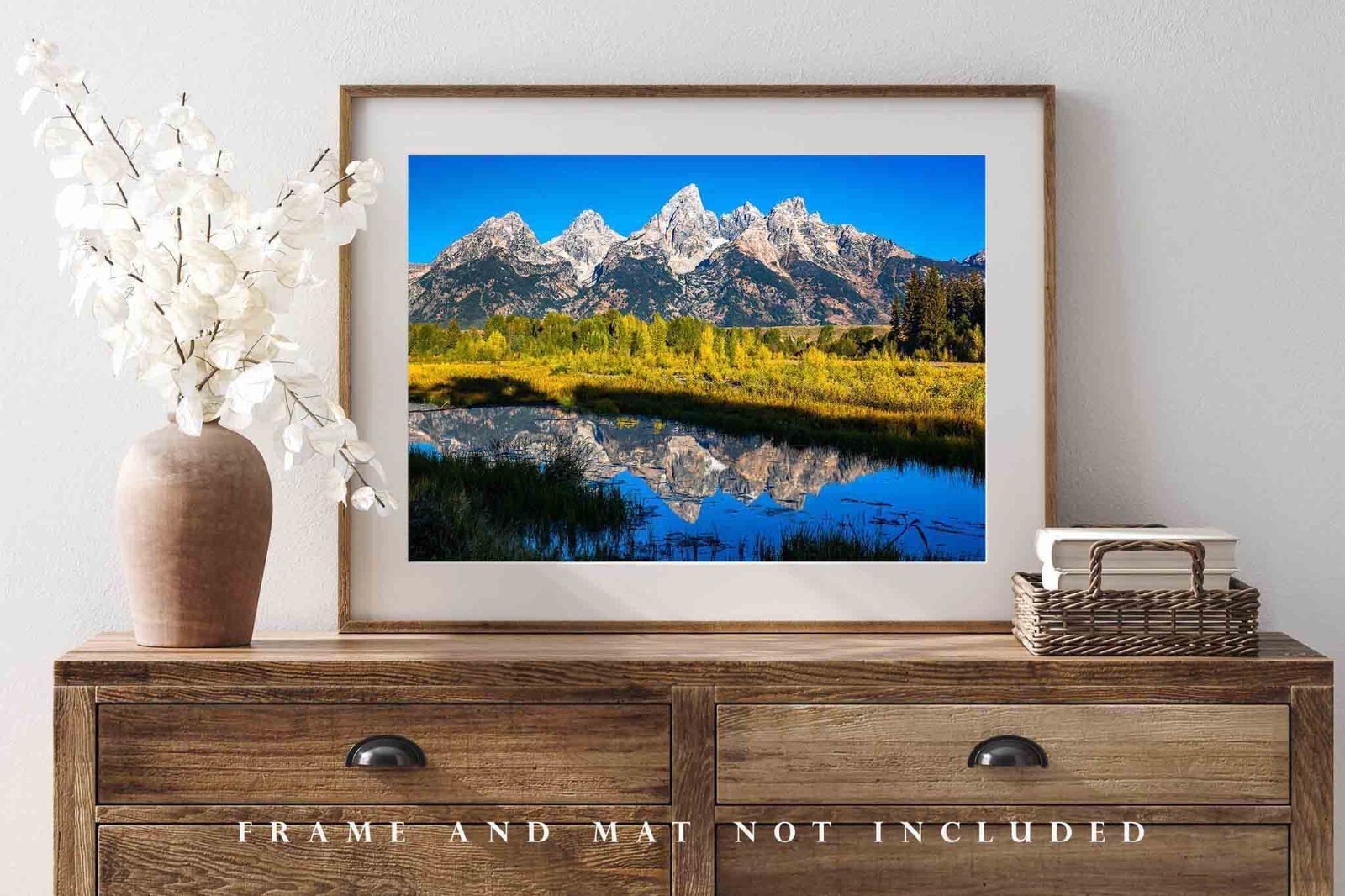 Grand Teton Photography Print: Wyoming Rocky Mountains Autumn Landscape Picture