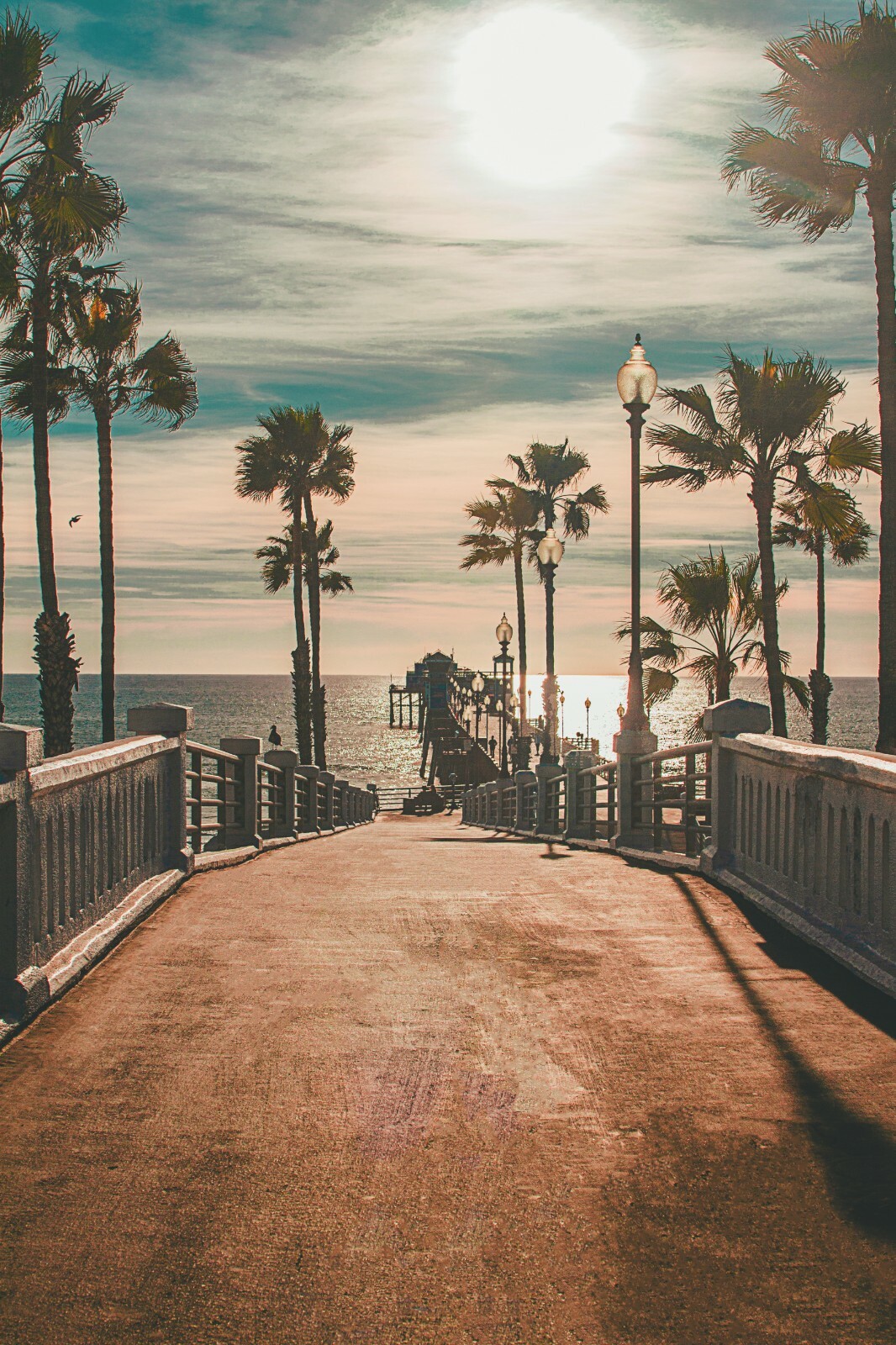 Oceanside California Beach Pier Print, Sunny Beach, Summer Wall Art 12×18