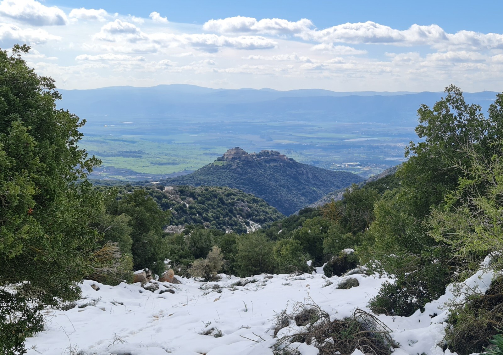 Photo Digital Product Illustration. Snow in Israel. Israel, Hermon mountain.