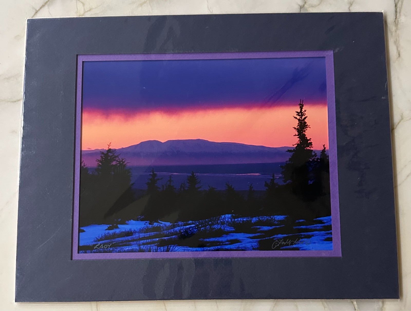 SIGNED THE LADY PHOTO BY TODD SALAT-8 X10 Matted 11X14