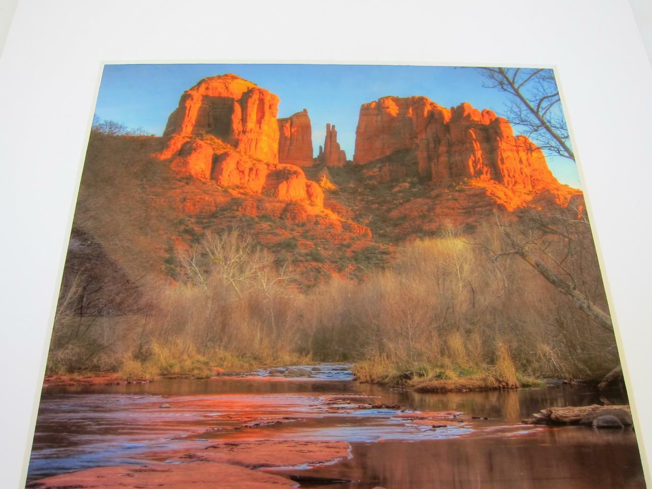 Cathedral Rock Reflection Sedona 8×10 Photograph signed Brian Blackwelder #48
