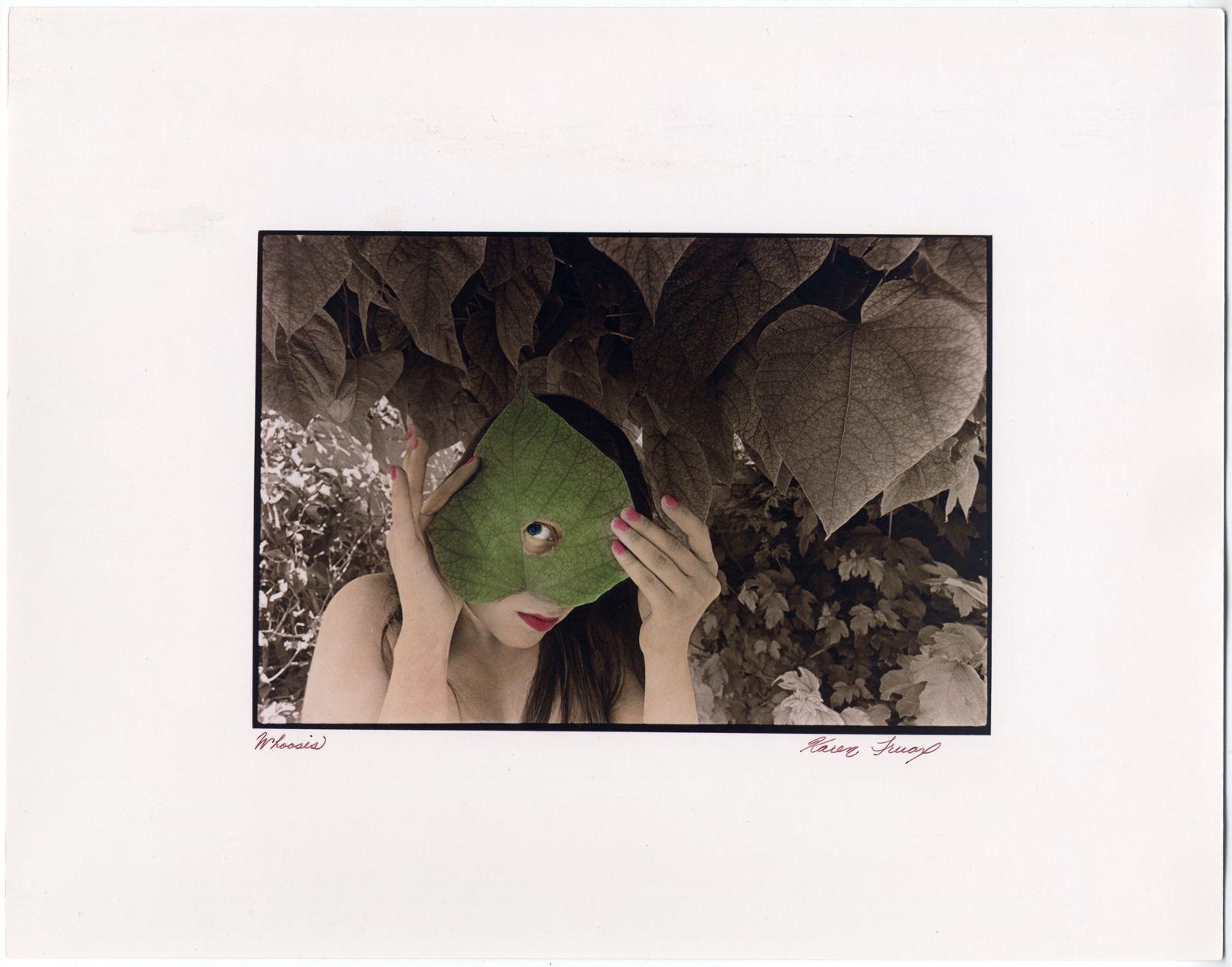 Karen TRUAX: Whoosis, 1975 / VINTAGE Hand-colored Silver Print / SIGNED!