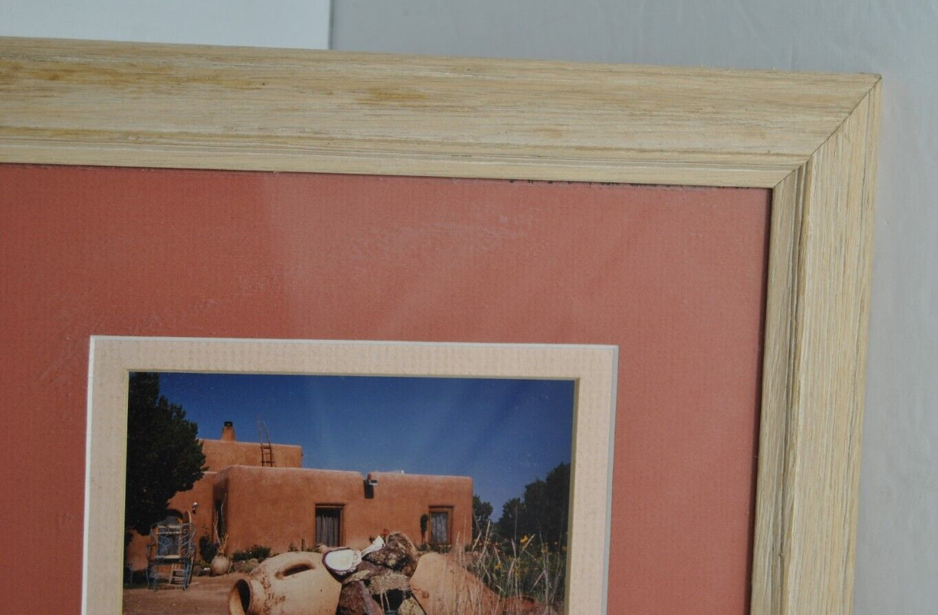 Vintage 1989 New Mexico Framed and Double Matted Photograph Signed and Dated