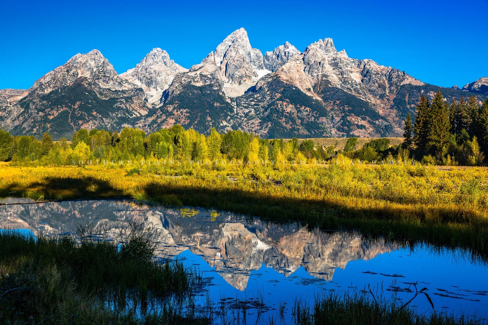 Grand Teton Photography Print: Wyoming Rocky Mountains Autumn Landscape Picture