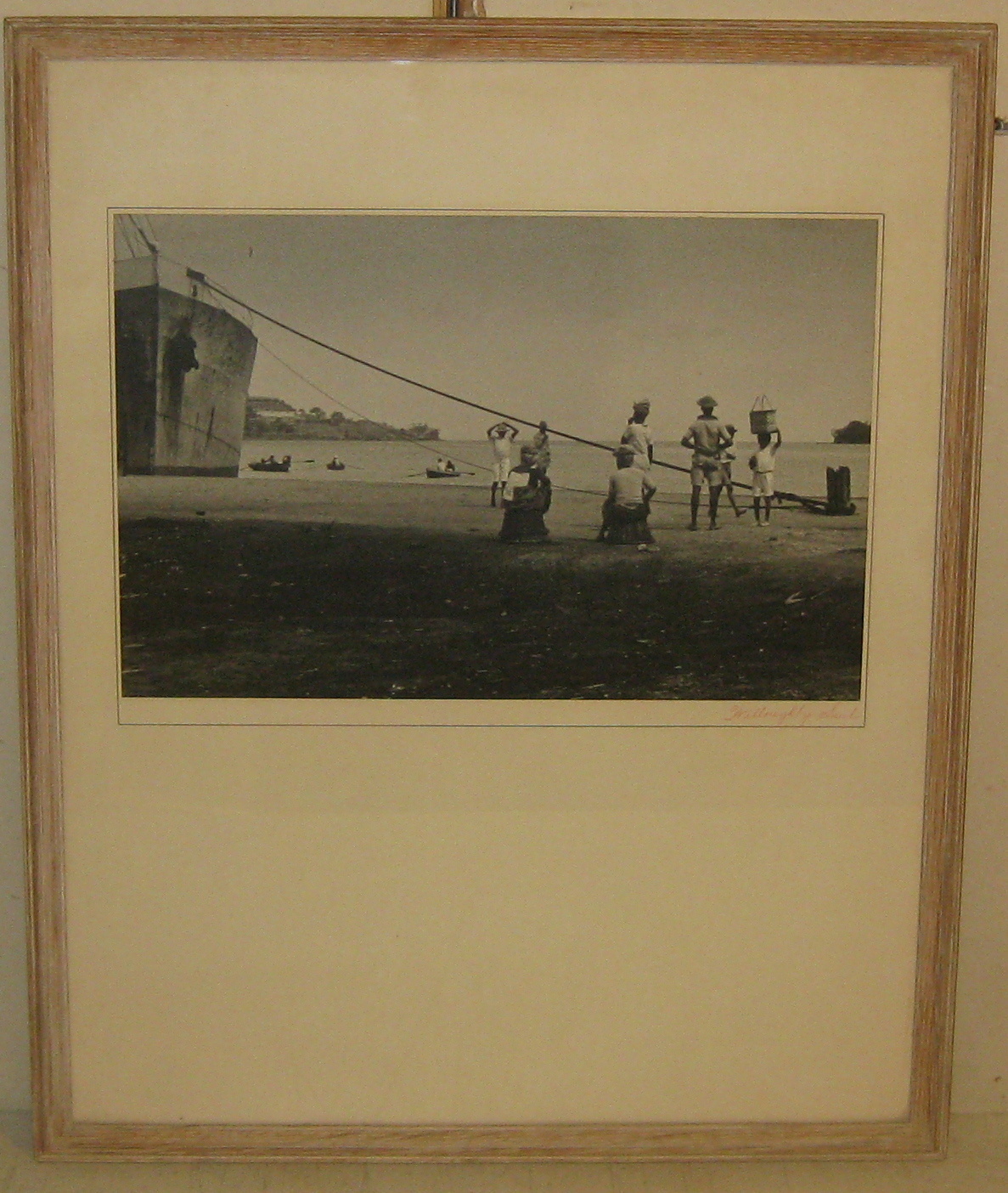 1943 Rose Willoughby Saul SHIP waiting for DEMOLITION Photo – INDIA? PAKISTAN?