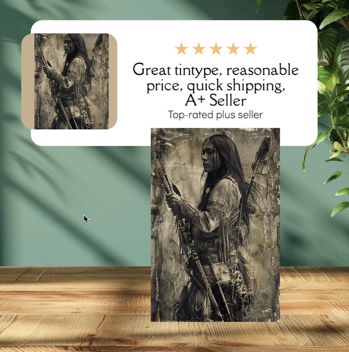 Native American Tintype Limited Edition Museum Series C00202RP