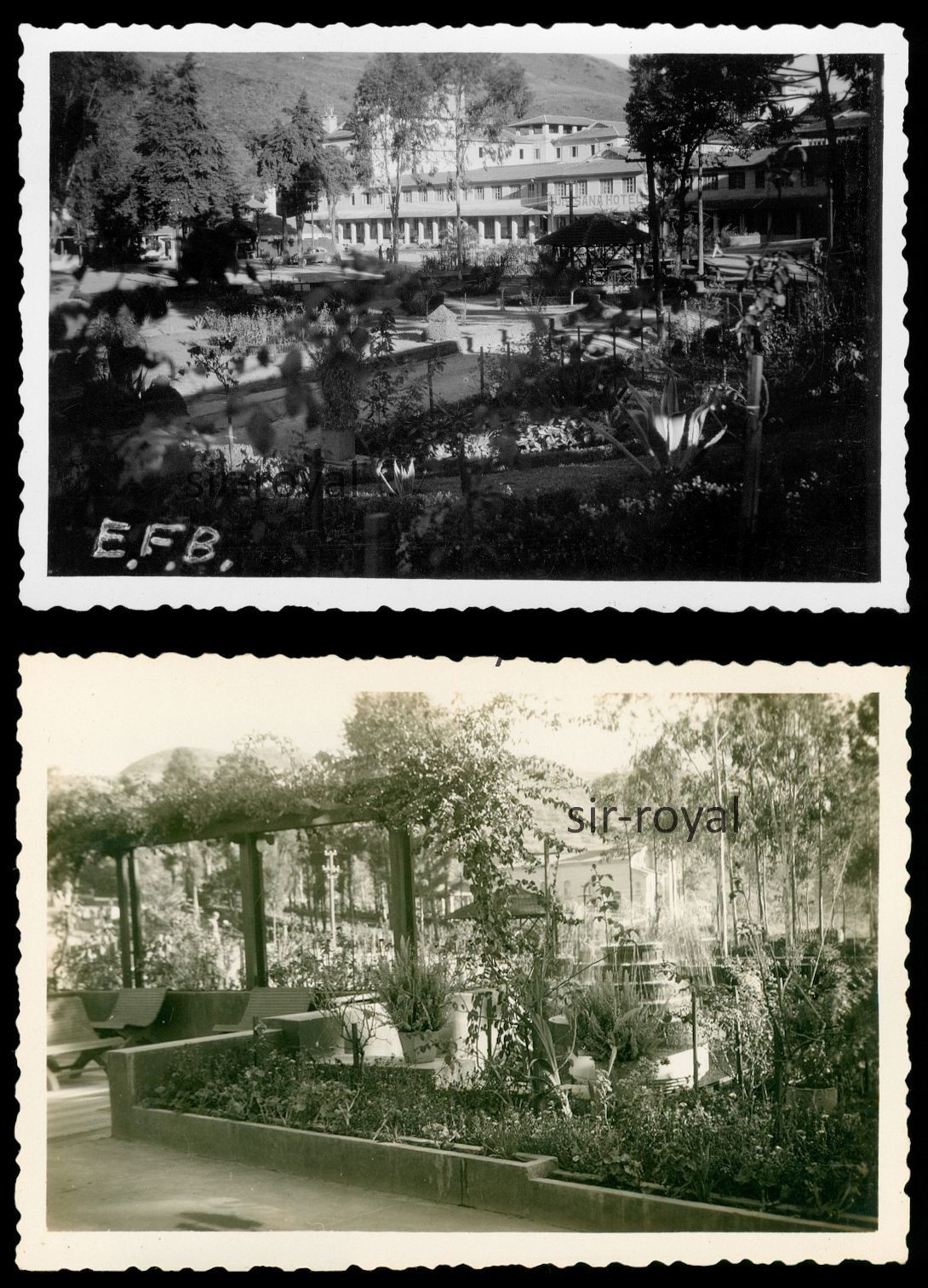2x Pocos de Caldas 1946 – Quisisana Hotel – Portugal 1940s – Photo 9x6cm