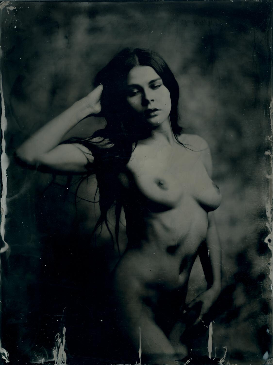 Original ART Nude COLLODION WETPLATE 18x24cm (8×10″) 014