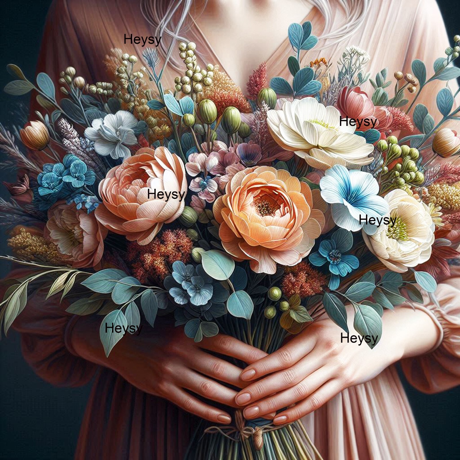 Botanical Digital Image • High‑Quality Wall Decor Hybrid Creative Artwork