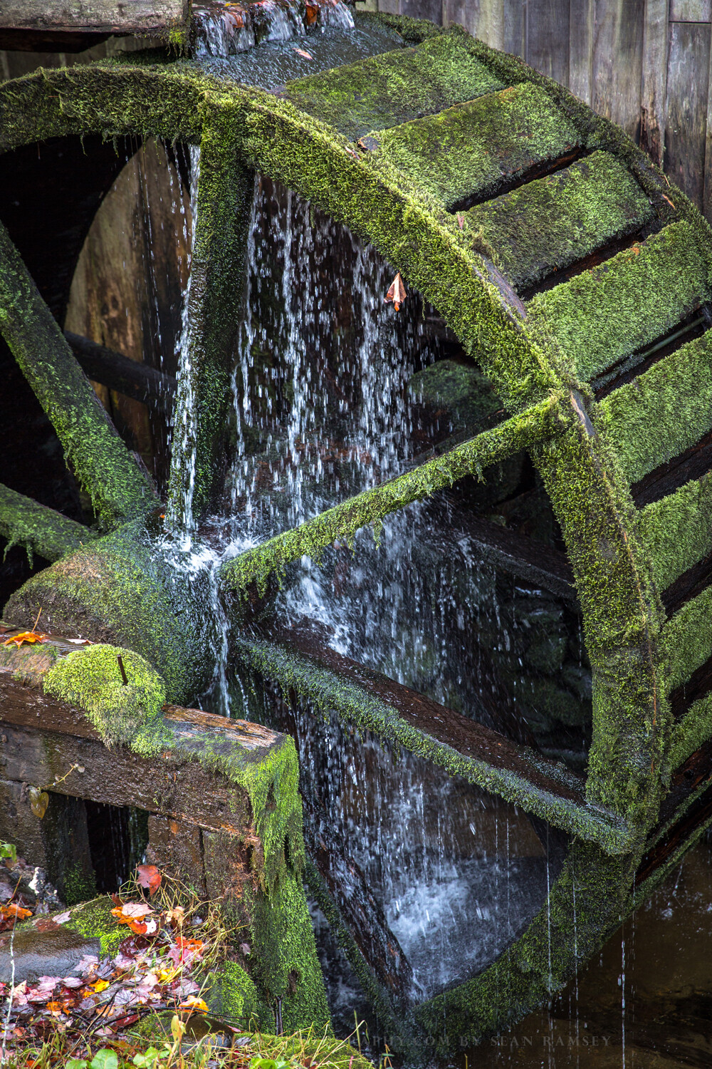 Country Photography Print – Picture of Old Mill Wheel in Great Smoky Mountains