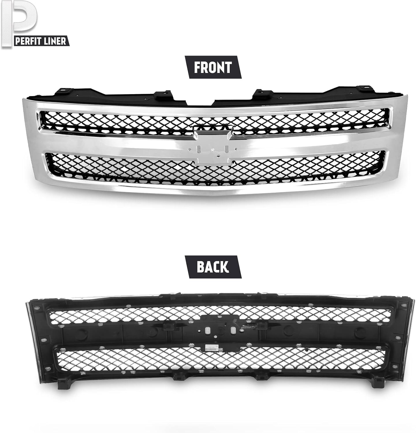 Front Grille Grill Fits Chevrolet Silverado 1500 07-13 | Front Grille Replacemen