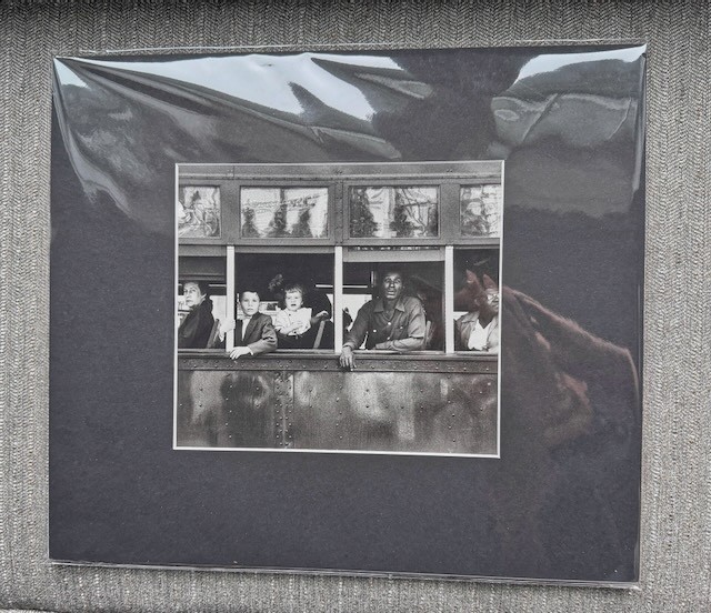 Robert Frank Street Photography Print – New Orleans Trolley Scene – Matted