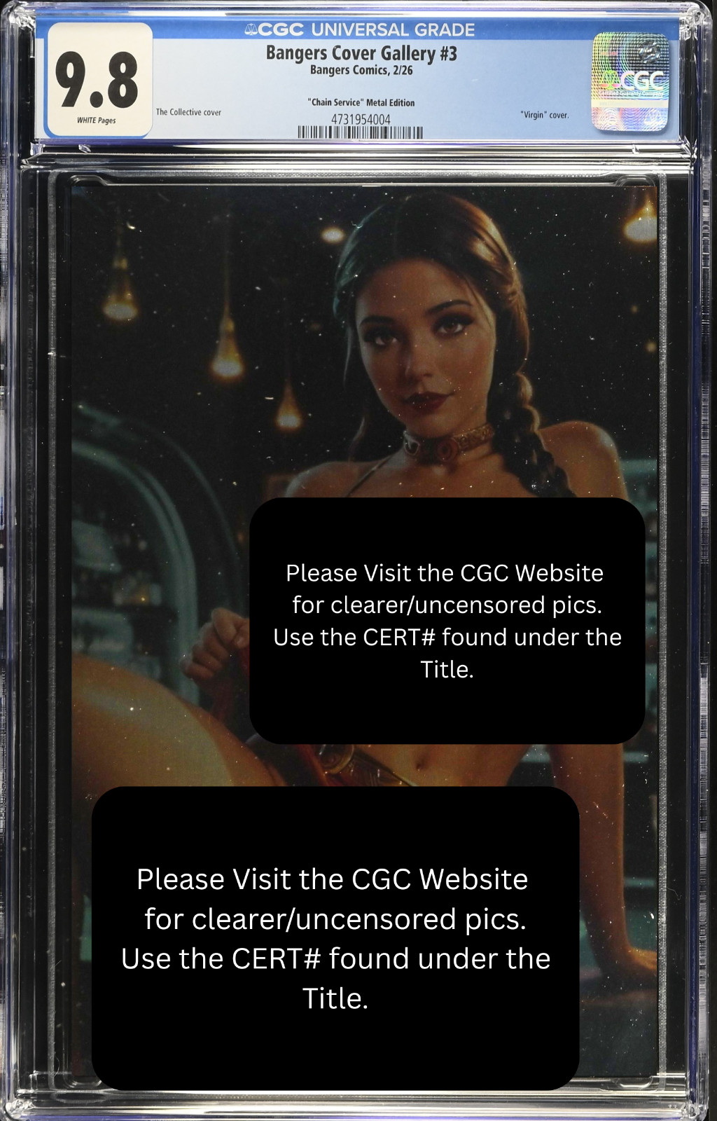 METAL 2026 Bangers Comics Leia Cosplay VIRGIN Full Chase Variant LE 5 CGC 9.8