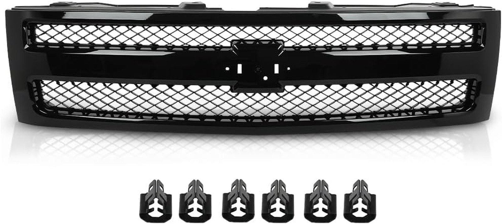 Front Bumper Mesh Grille Insert, Black