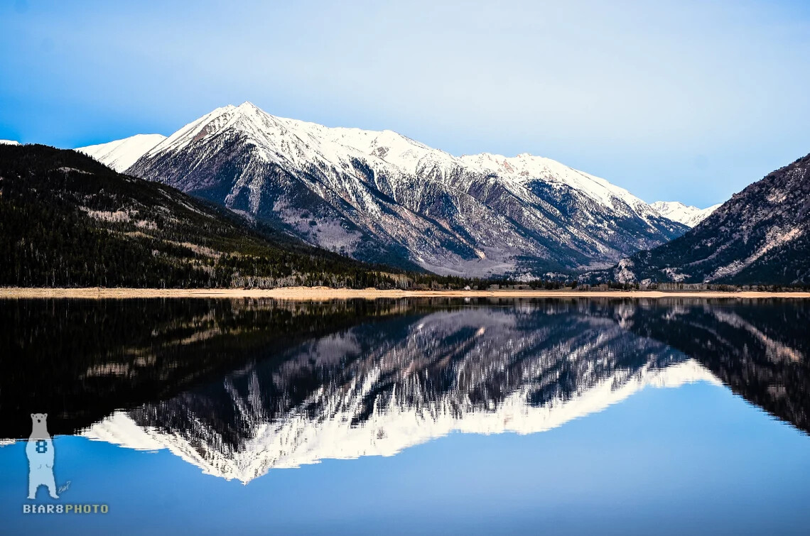 Rinker Peak & Twin Lakes, Colorado – Mountain Reflection Photography Art Prints