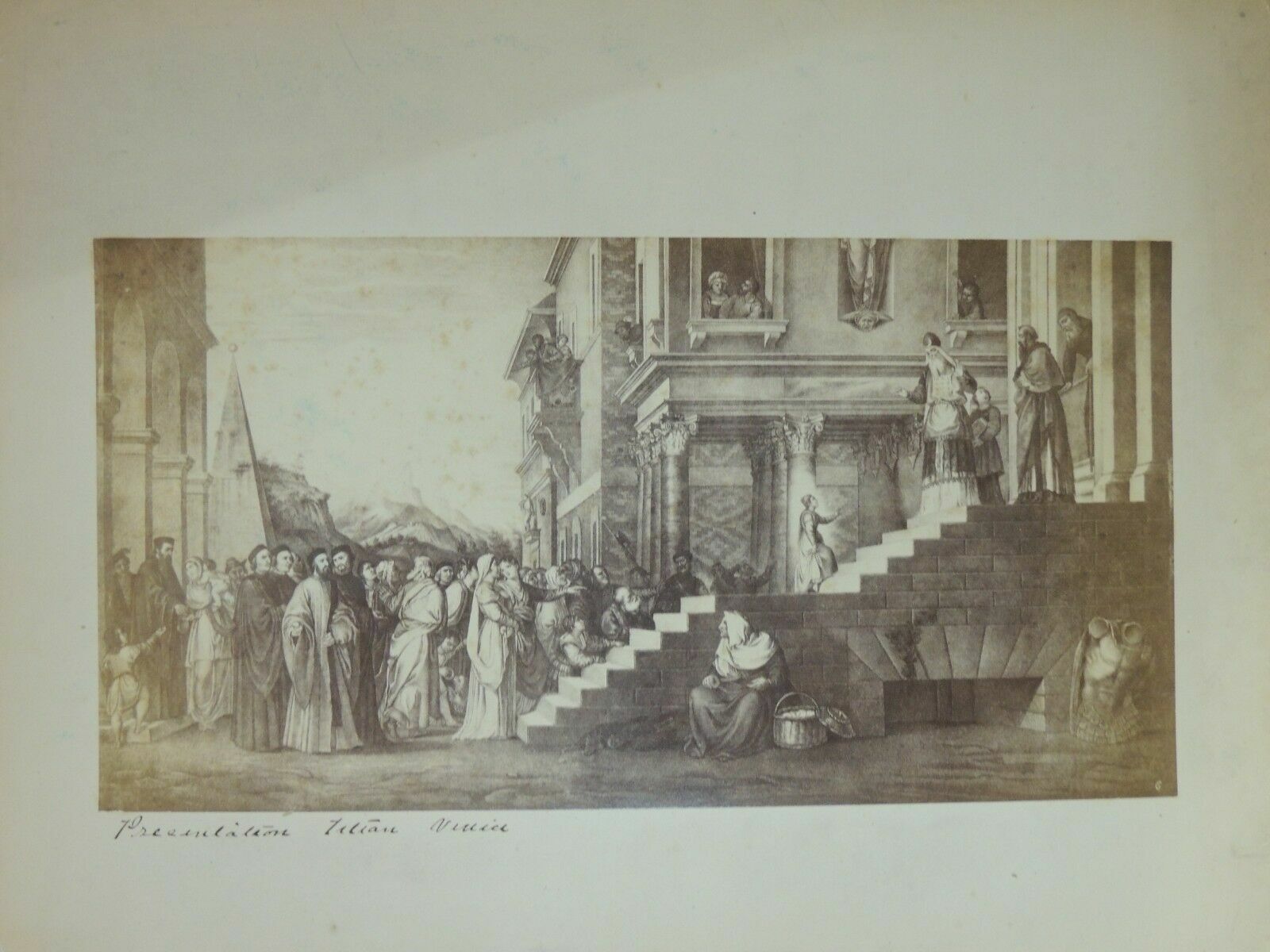 Photograph Print Presentation of the Blessed Virgin Mary Titian in Venice 19th