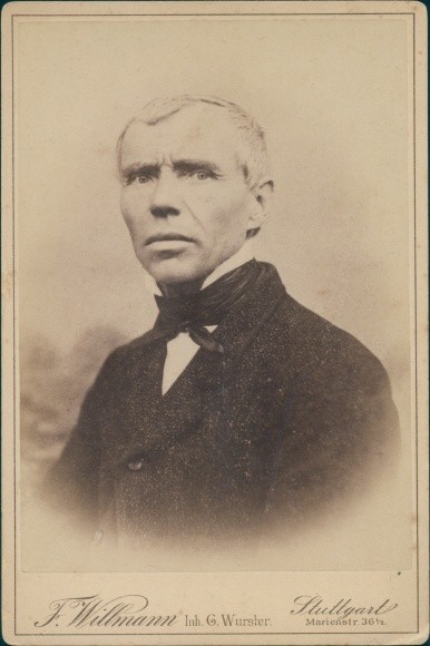 Cabinet photo F. Willmann, Stuttgart, male portrait, owner G. Wurster – 10475701