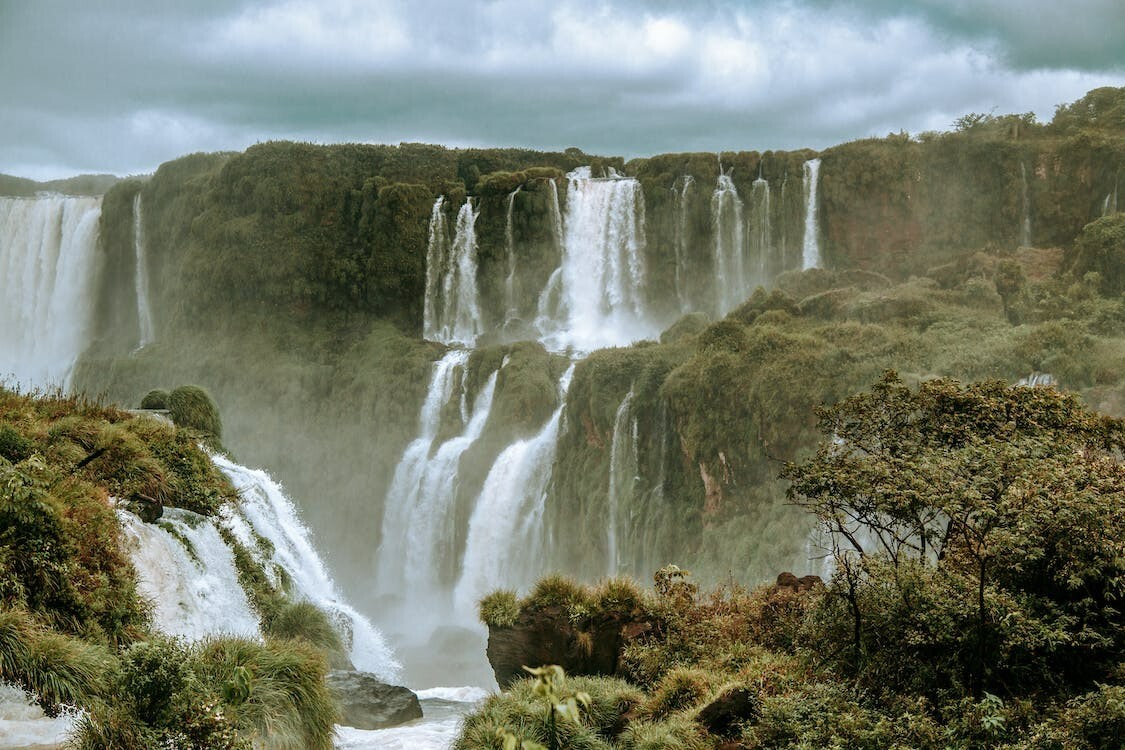 Digital Image Picture Photo Pic Wallpaper Background Waterfall Cloudy Day Sky