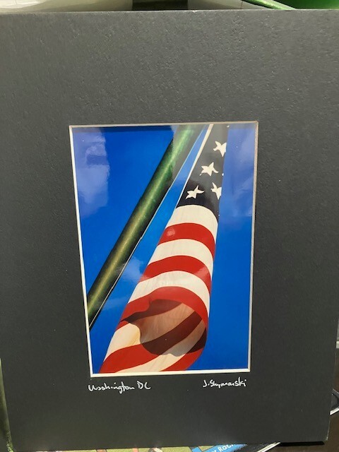 Joe Shymanski Signed/Matted Limited Edition Photograph/Print – US Flag in Color