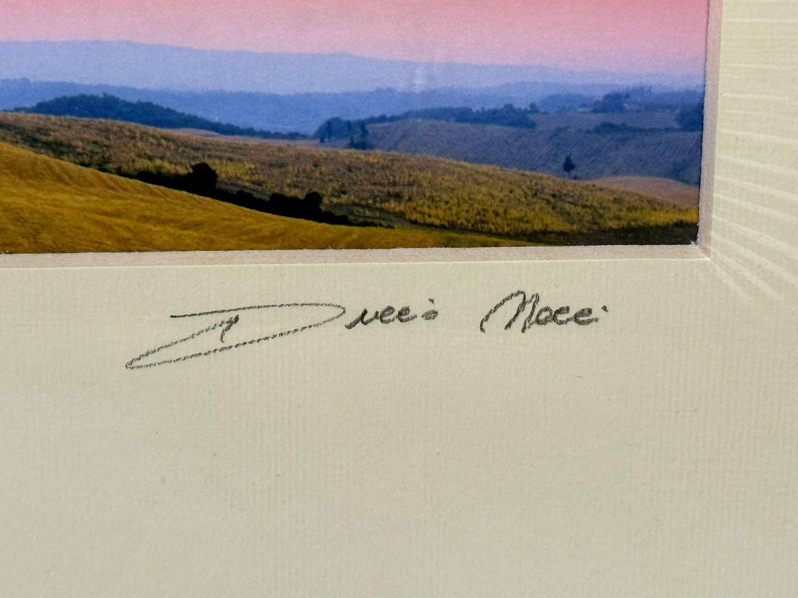 Duccio Nacci Signed Tuscany Photograph 2002 “Toscana, Castelfalfi” Matte 14.5×12
