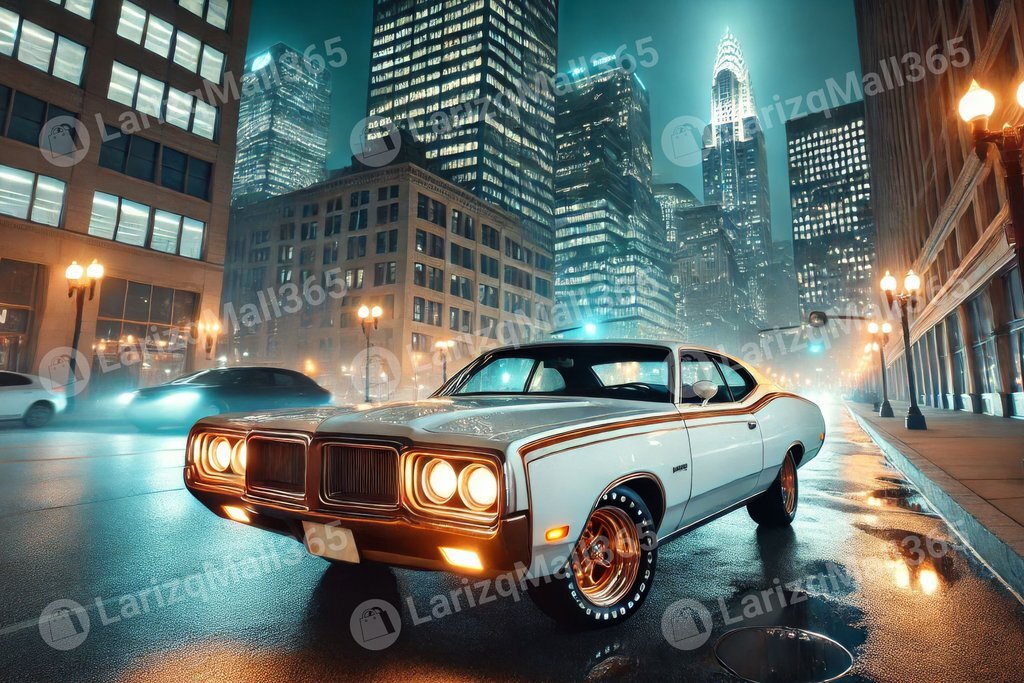 Digital Photo Background Wallpaper Vintage Retro 1970 Chrysler 300 Hurst