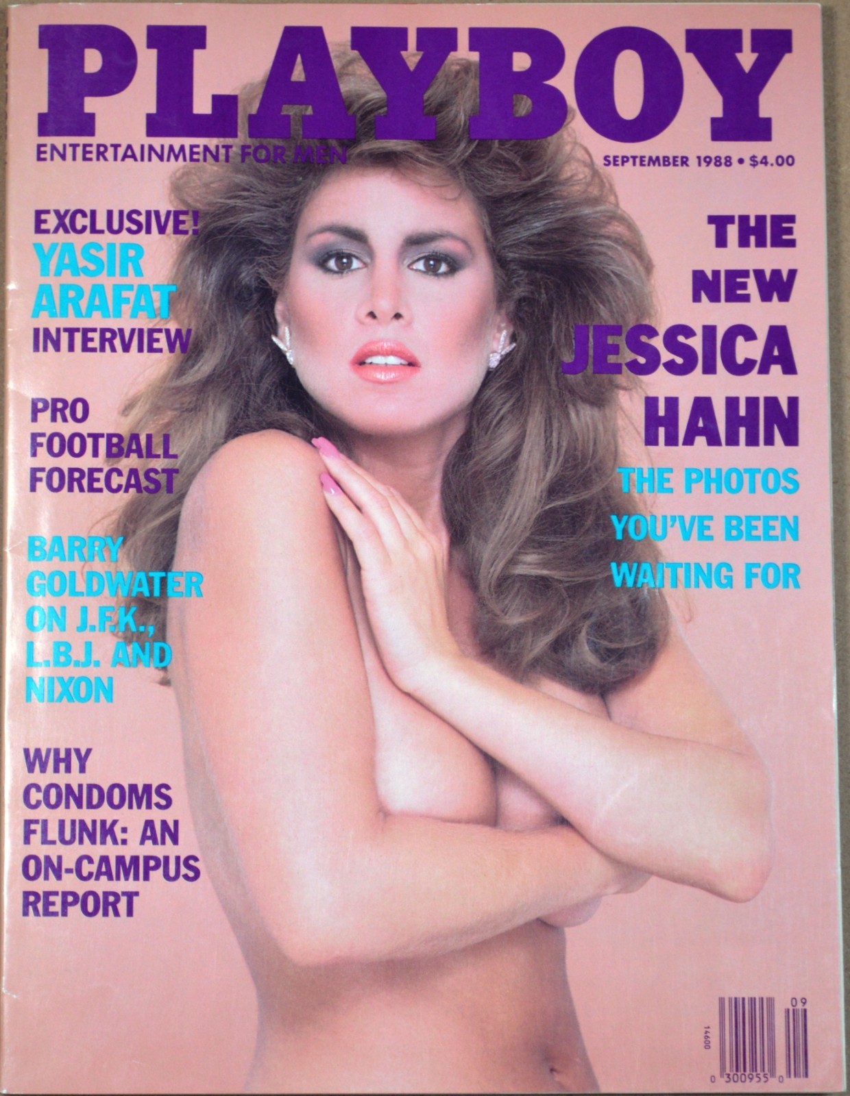 Jessica Hahn Playboy September 1988 in Very Good Condition