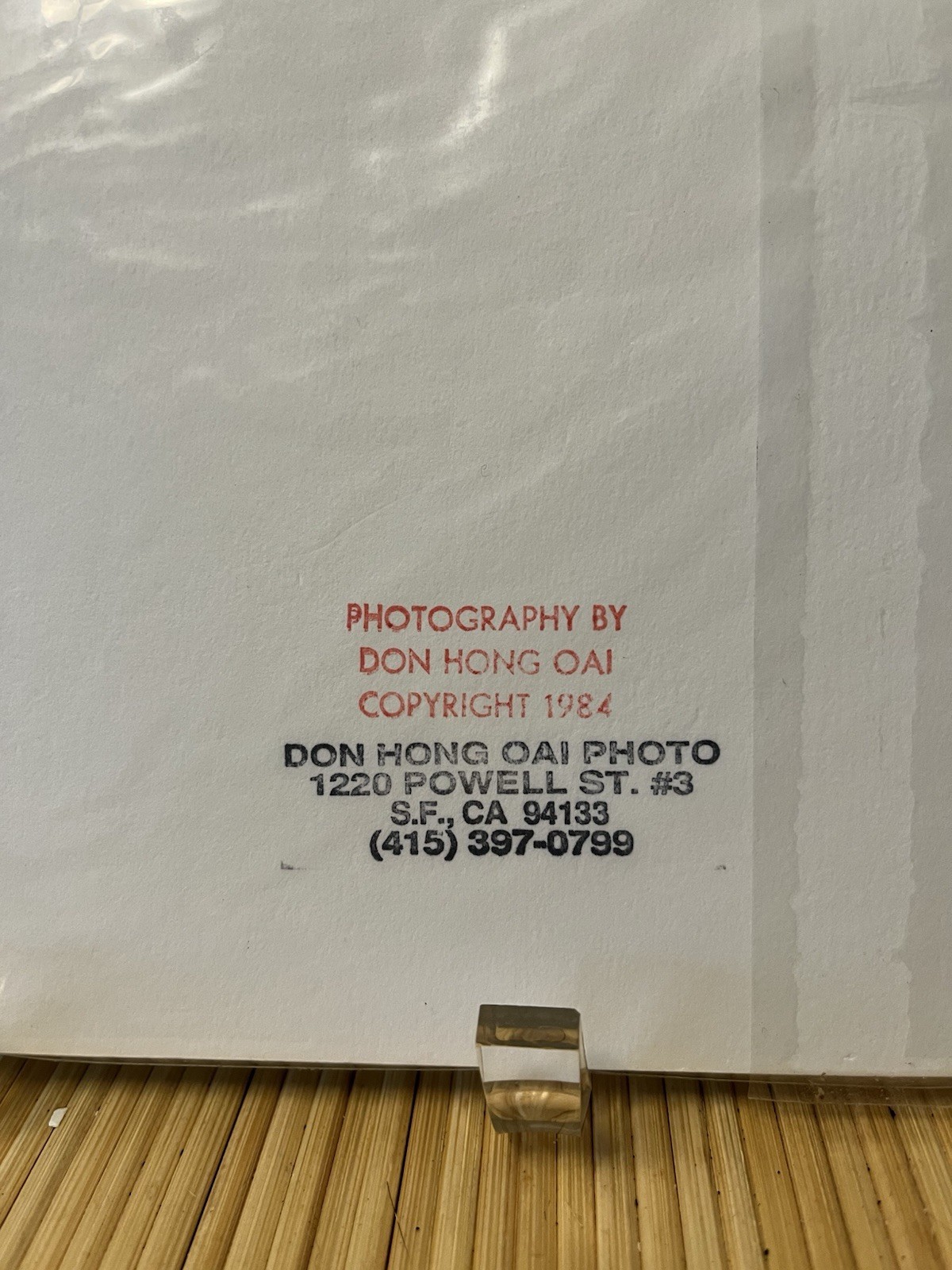 Don Hong-Oai Signed Original Photograph Fishermen Sealed Approx 8”x 10”