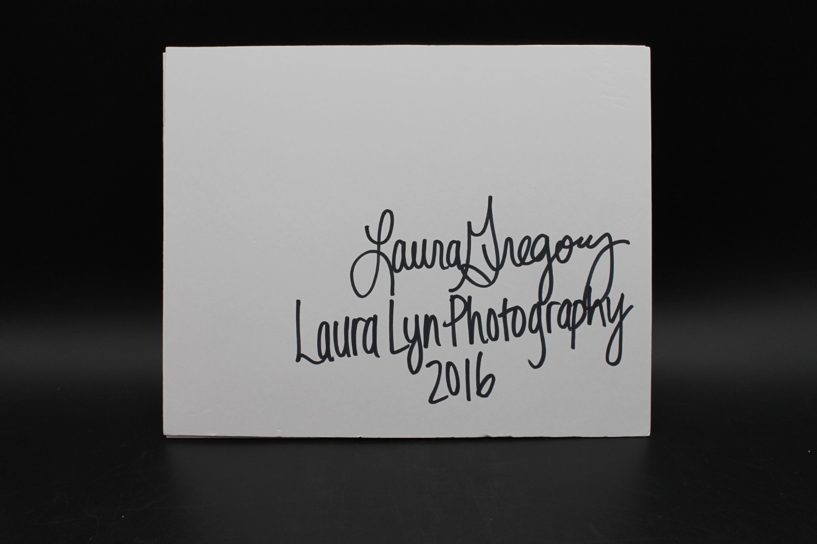 Signed Polar Bear Photograph Matted Laura Lyn Photography 2016 Arctic Wildlife